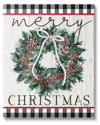 STUPELL MERRY CHRISTMAS TARTAN WREATH BY ELIZABETH TYNDALL WALL ART