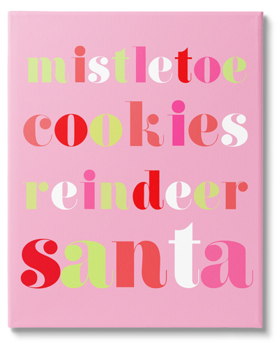 Stupell Mistletoe Cookies Reindeer Santa Bold By Lil' Rue Wall Art