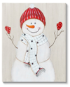 Stupell Seasonal Snowman Smiling Red Hat By Janet Tava Wall Art