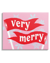 Stupell Very Merry Bold Holiday Flags By Lil' Rue Wall Art