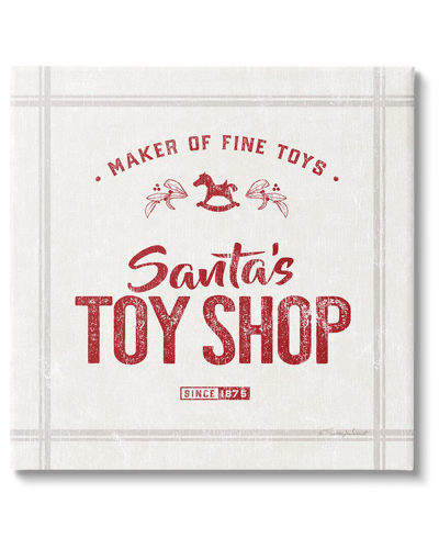 Stupell Santa's Toy Shop Vintage Sign By Kelley Talent Wall Art