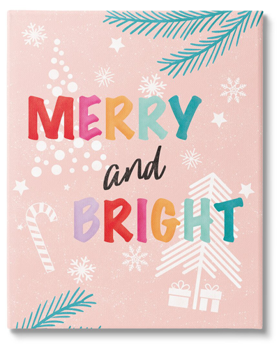 STUPELL MERRY & BRIGHT PASTEL PHRASE BY JJ DESIGN HOUSE LLC WALL ART