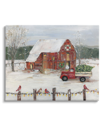 Stupell Snowy Holiday Tree Farm Landscape By Sally Swatland Wall Art