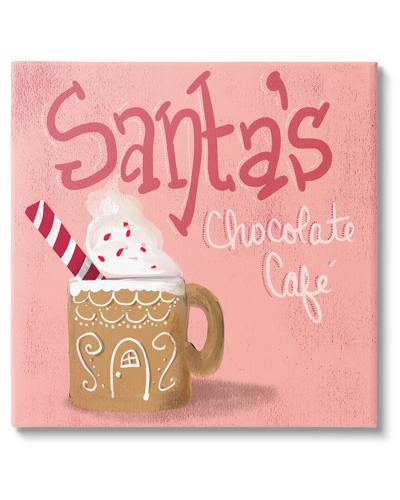 Stupell Santa's Chocolate Cafe Sign By The Saturday Evening Post Wall Art