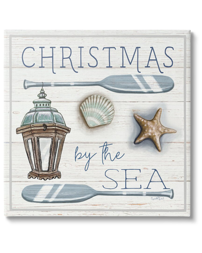 Stupell Christmas By The Sea Phrase By Elizabeth Tyndall Wall Art