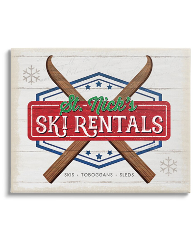 Stupell St. Nick's Ski Rentals Vintage By Jennifer Pugh Wall Art
