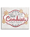 STUPELL VINTAGE MRS. CLAUS COOKIES SIGN BY JENNIFER PUGH WALL ART