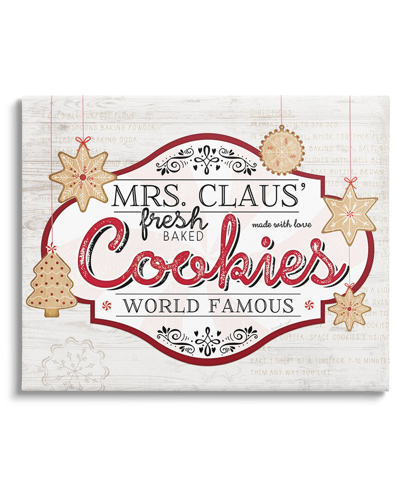 Stupell Vintage Mrs. Claus Cookies Sign By Jennifer Pugh Wall Art