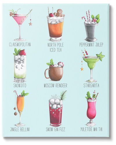 Stupell Christmas Cocktails Seasonal Menu By Lisa Jane Smith Wall Art