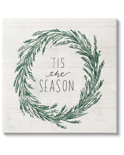 Stupell Tis The Season Holiday Wreath By Loni Harris Wall Art