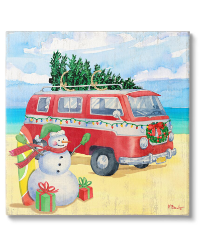 Stupell Christmas Beach Nautical Van By Paul Brent Wall Art
