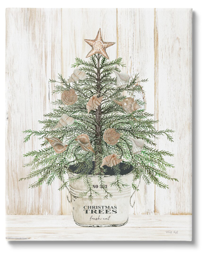 Stupell Rustic Seashell Christmas Tree By Cindy Jacobs Wall Art