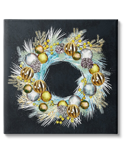 STUPELL GLEAMING SEASONAL PINE WREATH BY ZIWEI LI WALL ART