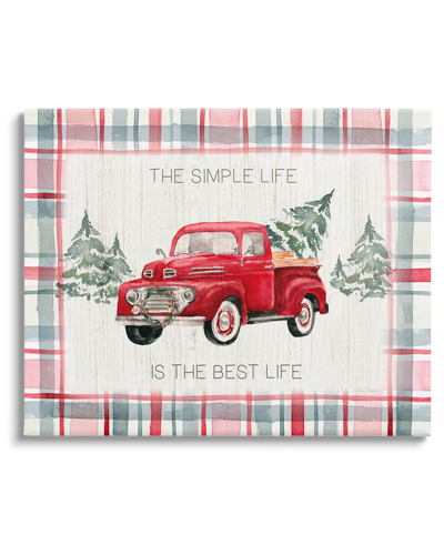 Stupell Simple Life Is Best Plaid Truck By Kristen Brockmon Wall Art