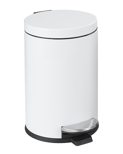 Sunnypoint Round Trash Can In White