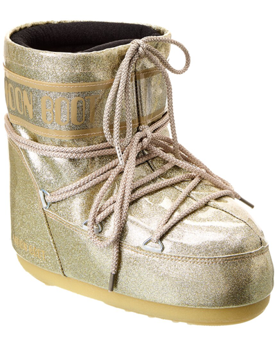 Moon Boot Icon Low Glitter Lace In Gold