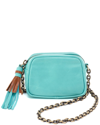 Hobo Renny Micro Leather Crossbody In Blue