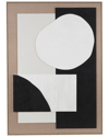 Peyton Lane Geometric Wood Textured Framed Wall Art