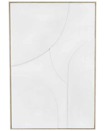 Peyton Lane Geometric Wooden Framed Wall Art In Neutral