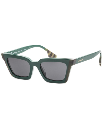 Burberry Women's 0be4392u 52mm Sunglasses In Green