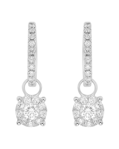Diana M. 14k 0.91 Ct. Tw. Diamond Earrings In White