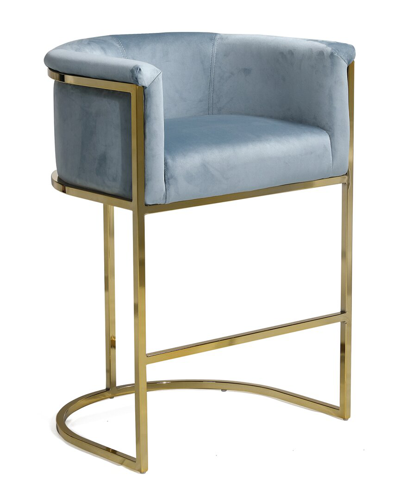 Chic Home Finley Counter Stool In Blue