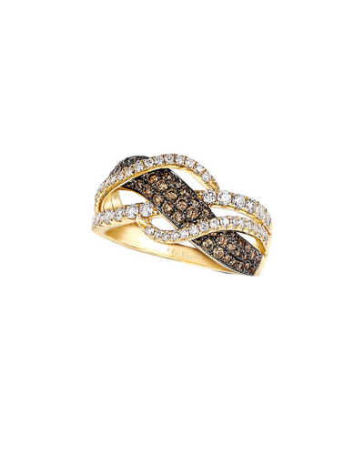 Le Vian Chocolatier 14k 1.10 Ct. Tw. Brown & White Diamond Ring In Gold