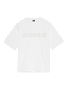 Jacquemus J Embroidered Crew Neck T-shirt In White