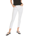 7 For All Mankind Kimmie White Form Fitted Straight Leg Jean In White