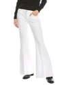 7 For All Mankind Brilliant White Low-rise Flare Jean In White