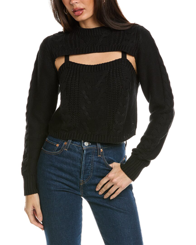 Elan Cutout Sweater In Black