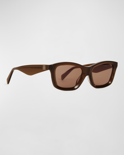 Totême The Classic Acetate Square Sunglasses In Brown