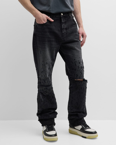 Amiri Men's Shotgun Loose-fit Jeans In Black