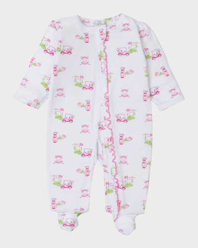 Kissy Kissy Baby Girl's Ruffle-trim Golf Print Footie In Multi Pk