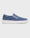 GIUSEPPE ZANOTTI MEN'S GZ94 SUEDE SLIP-ON SNEAKERS