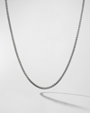 David Yurman 1.7mm Men's Box Chain Necklace In Silver