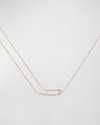 KRISONIA 18K YELLOW GOLD MULTI CHAIN NECKLACE WITH DIAMONDS