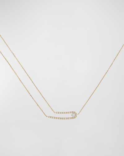 Krisonia 18k Yellow Gold Multi Chain Necklace With Diamonds