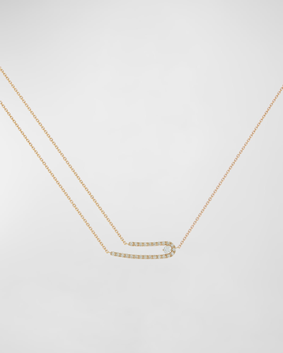 Krisonia 18k Rose Gold Multi Chain Necklace With Diamonds
