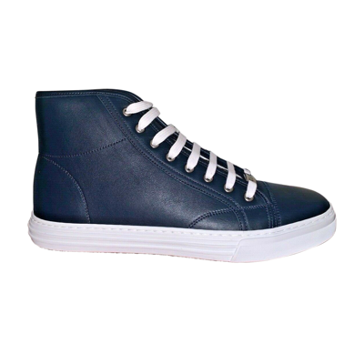 Pre-owned Gucci Leather High 'dark Blue'