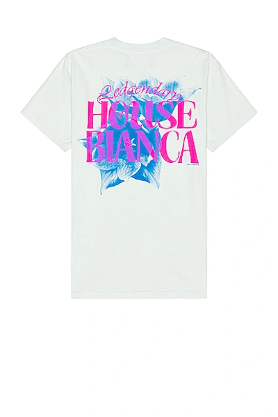 Bianca Chandon House Of Bianca Floral T-shirt In Pale Blue