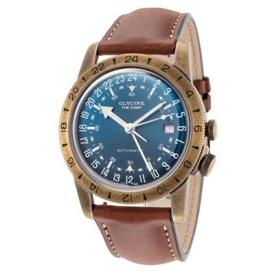 Pre-owned Glycine Men's Gl0308 Airman The Chief 40mm Automatic Watch