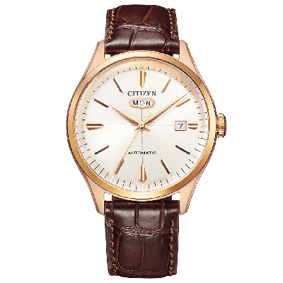 Pre-owned Citizen Collection, Watch, Nh8393-05a, Calf Leather Beautiful Tablet Type