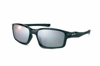 Pre-owned Oakley Oo9247-09 Polarized Chainlink Polished Black Iridium Mens Sunglasses