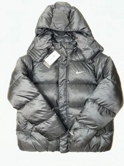 Pre-owned Nike Men's Large Therma-fit Full Zip Puffer Jacket Black Dq4920-010