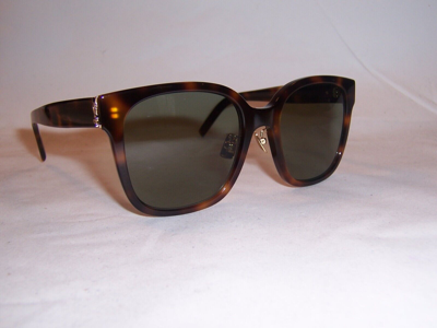 Pre-owned Saint Laurent Sunglasses M105/f 003 Havana/green 55mm Authentic 105