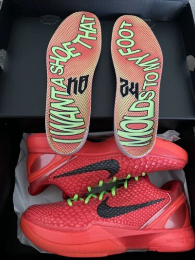 Pre-owned Reverse Kobe 6 Proto  Grinch Size 11 In Hand Ready To Ship In Multicolor