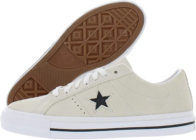 Pre-owned Converse Unisex One Star Ox Casual Shoe In Egret/white/black
