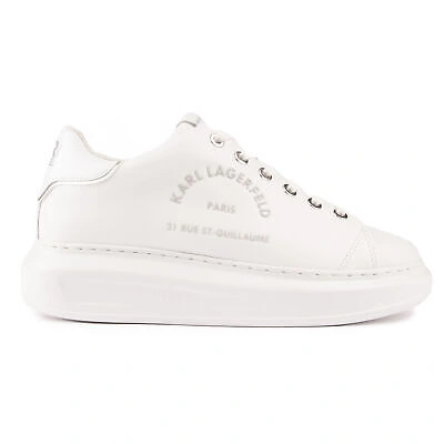 Pre-owned Karl Lagerfeld Womens Kapri Casual Sneakers Sneakers White