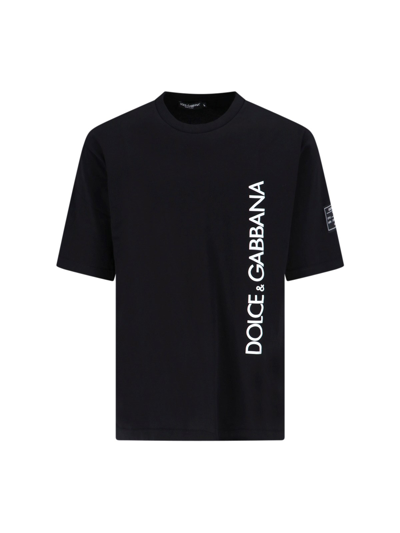 Dolce & Gabbana Logo T-shirt In Black  